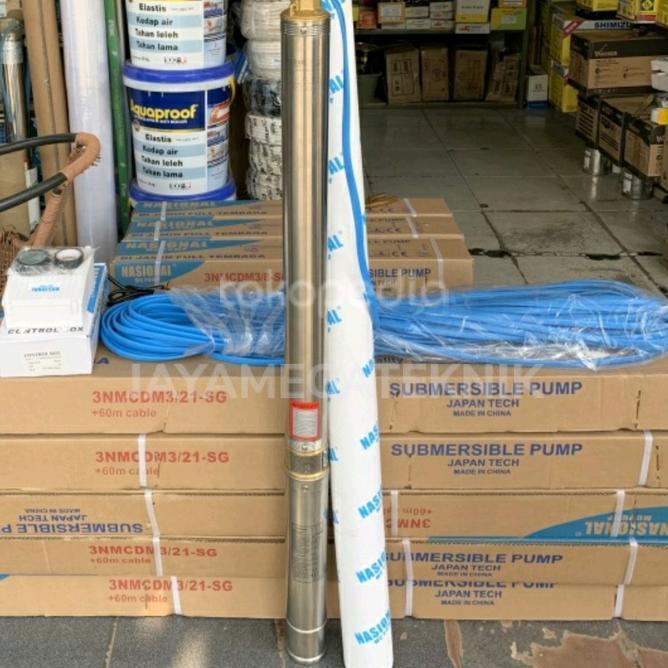 Pompa Satelit 1Hp + Kabel 60Mtr Pompa Submersible Nasional Body 3"