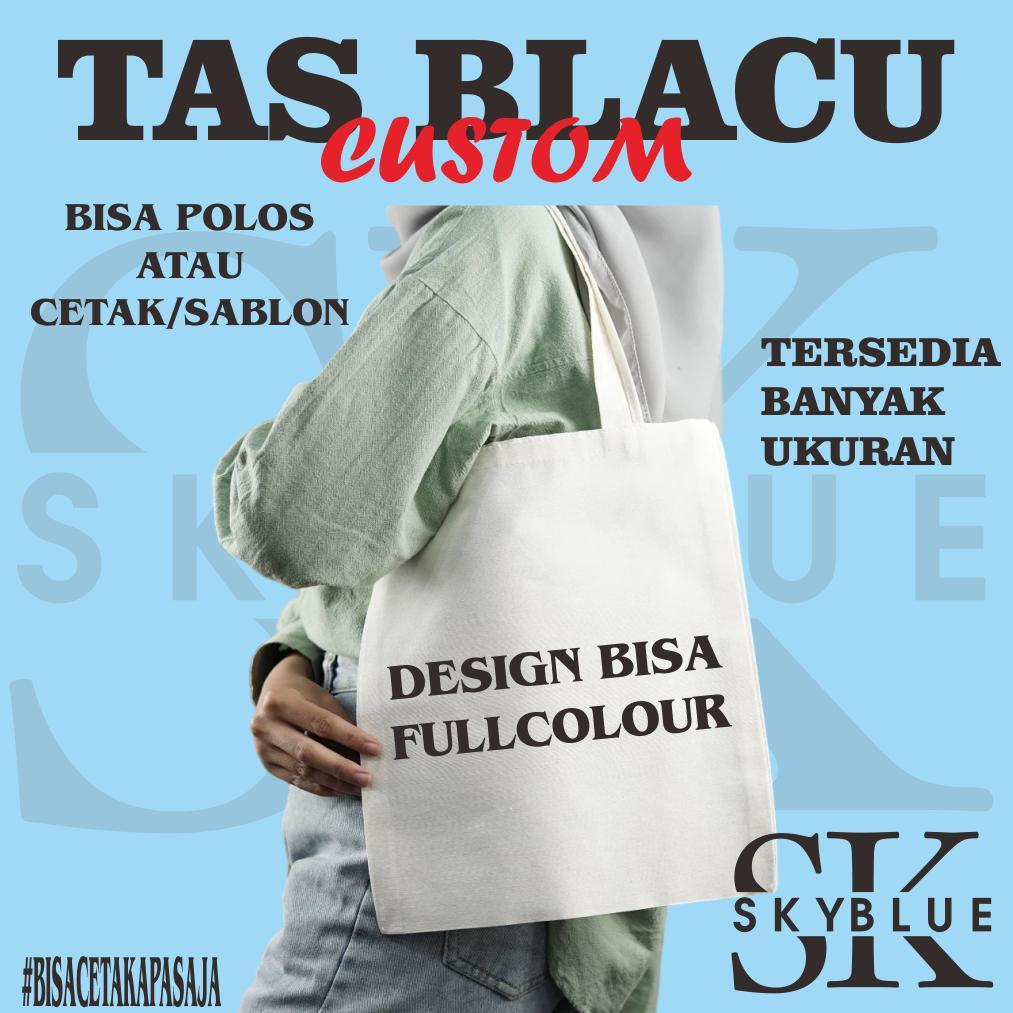 GROSIR TAS BLACU PREMIUM CUSTOM ATAU POLOS ( STOCK), TOTE BAG, Dan TOTEBAG 30X40 POLOS TERMURAH