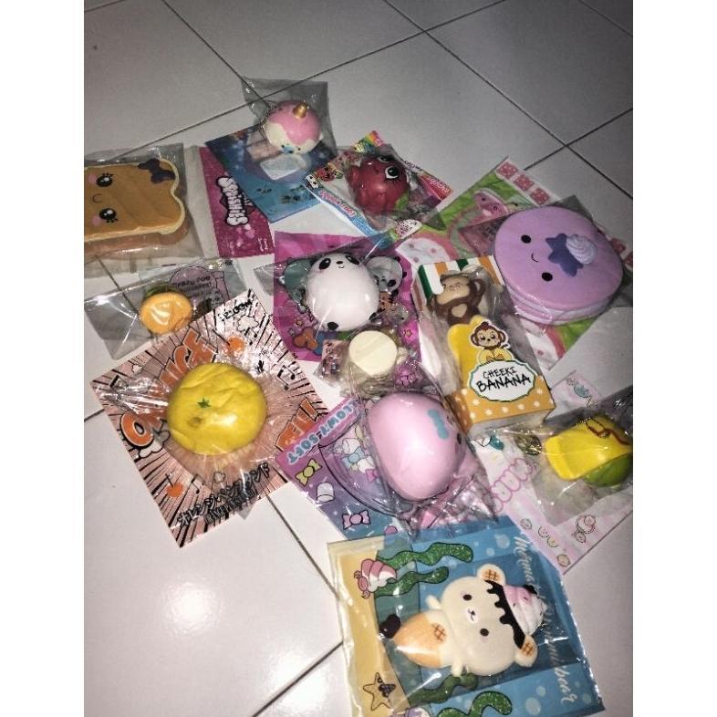 Preloved squishy ksi,punimaru,sanqi elan,ibloom