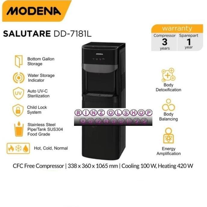 DISPENSER AIR MODENA DD 7181L GALON BAWAH 3 TOMBOL DD7181 DD 7181
