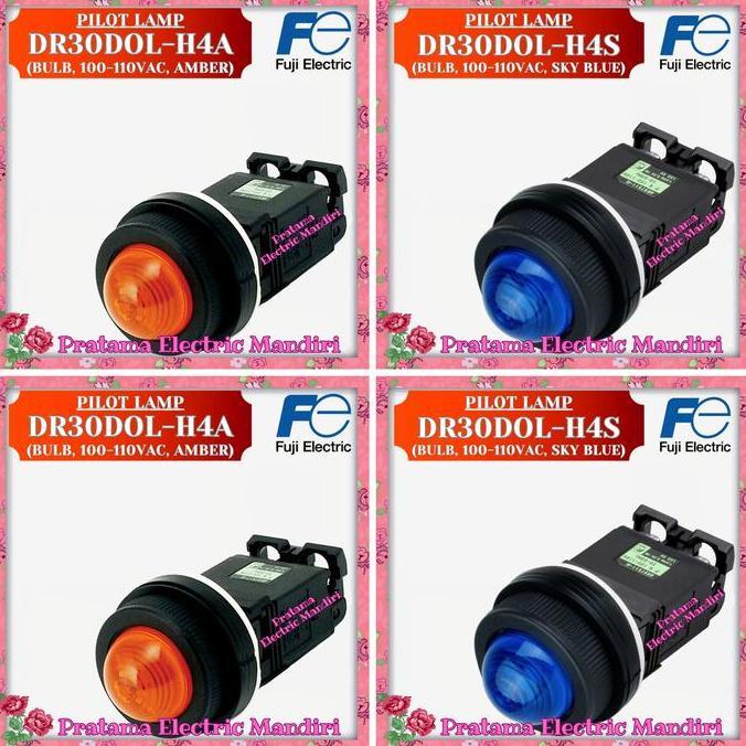 NEW FUJI ELECTRIC Pilot Lamp Dia. 30mm DR30DOL-M4A DR30DOL-M4S 220VAC