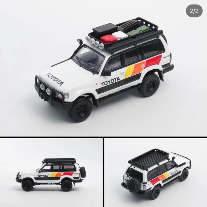 Promo GCD 64 Toyota Land Cruiser 80 LC80 VX80 VXR80 TRD with Roof Rack Accesories Limited Edition Se