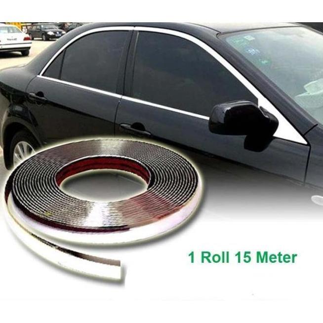 List Lis Chrome Eksterior 30Mm X 15M 30Mm Krom Mobil Moulding Trim Body Car