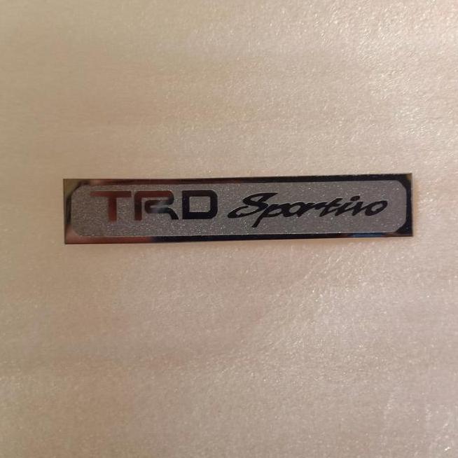 Emblem Plat Trd Sportivo Yaris Fortuner Rush Utk Spoiler Bodykit