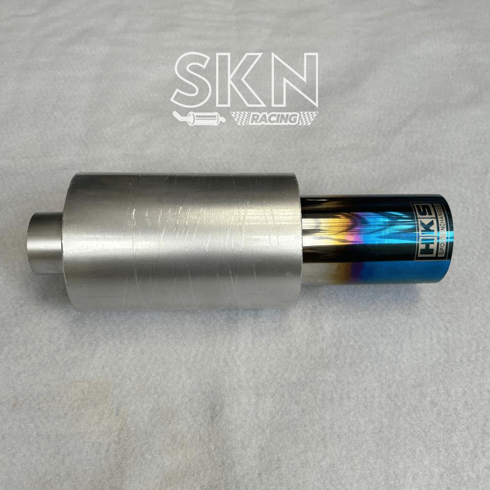 DISKON MUFFLER HKS - KNALPOT MOBIL RACING BASS KERING / ADEM PLONG BIRU