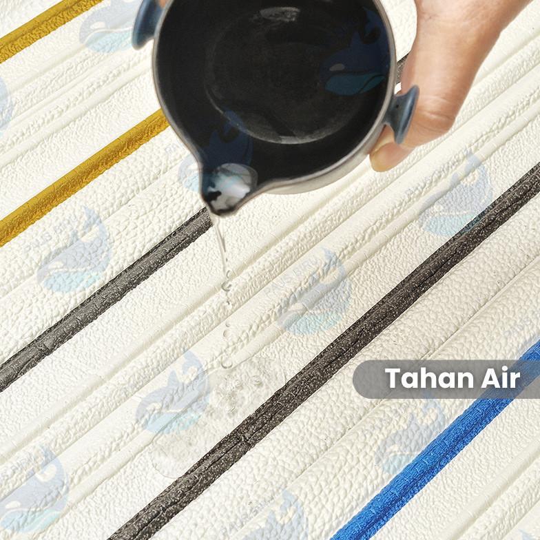 RECOMMENDED PAUS BIRU - LIST FOAM WALLPAPER WALL BORDER LIST FOAM 3D LIST DINDING 2.3 METER WALL BOR