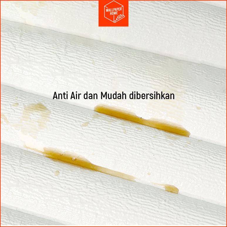 Termurah Wallpaper Home Dinding Foam 3D Motif Kayu Silinder / Stiker Dinding Plafon Dekorasi Kamar 7