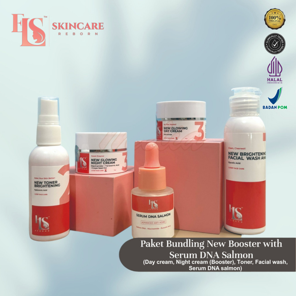 Ls Skincare Paket Bundling Booster Dan Serum Dna Salmon