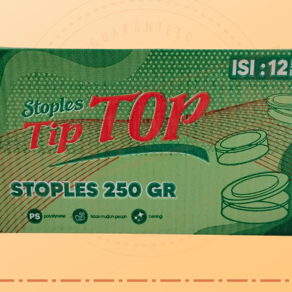 Stoples 250Gr Isi 12Pcs / Toples Nastar / Toples Kue Kering / Toples Mika Bulat 250Gr 1 Lusin Ramah 