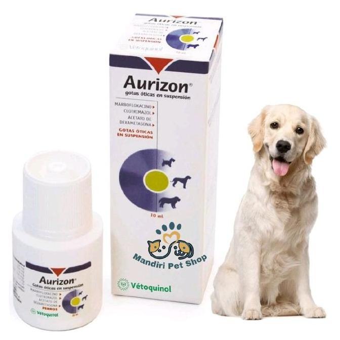 Aurizon Obat Tetes Telinga Antibiotik Anjing - Vetoquinol Aurizon Ear Drop 10 ml