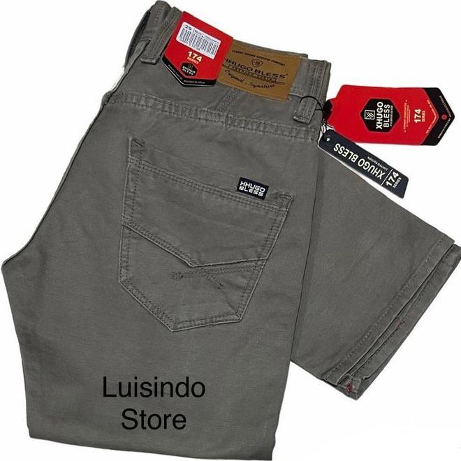 Celana Katun Kanvas Celana Katun Kanvas Pria Xhugo Bless//Celana Panjang Pria//Celana