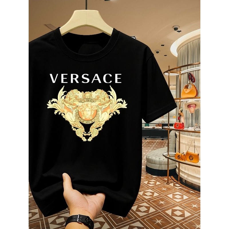 COD Pria trendy Kaos pria Versace klasik premium fashion, kaos original bermerek premium, kaos pasan