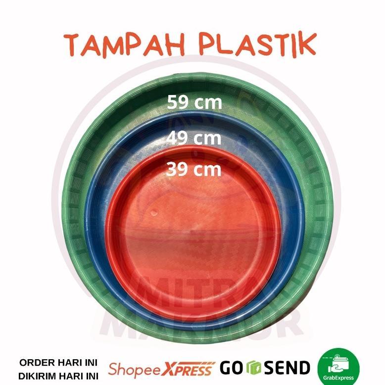 Great - Tampah Bulat Plastik Size S-M-Xl / Wadah Nasi Kebuli / Tampah Tumpeng Baru