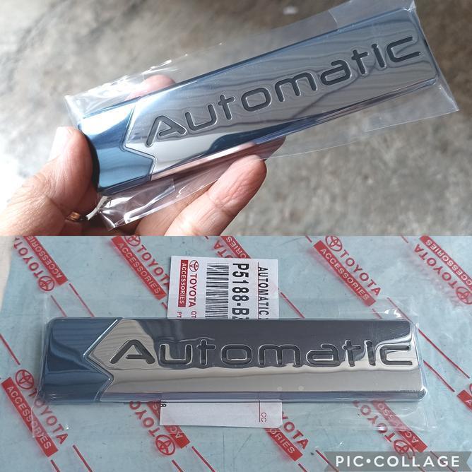 Emblem Automatic Aslinya Avanza Original. Toyota