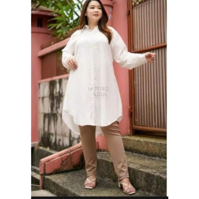 Original Tunik Jumbo Fisa Atasan Wanita Tunik Hijab Ld120 Muslimah Bumil Busui&Friendly Cod