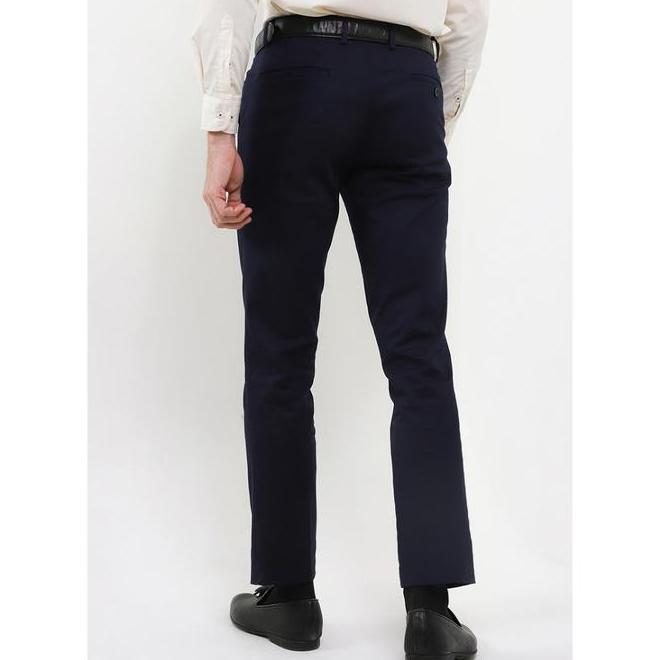 Gianni Visentin - Gianni Visentin Celana Bahan Biru Formal Pria Slimfit Tua