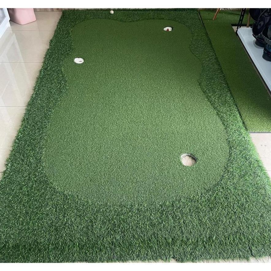 Golf Putting Mat Custom With Hole And Flag Karpet Putting Besar