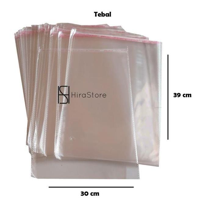 Plastik Opp Baju 30X39 Tebal/ Plastik Baju / Plastik Seal Lem Kemasan Terlaris