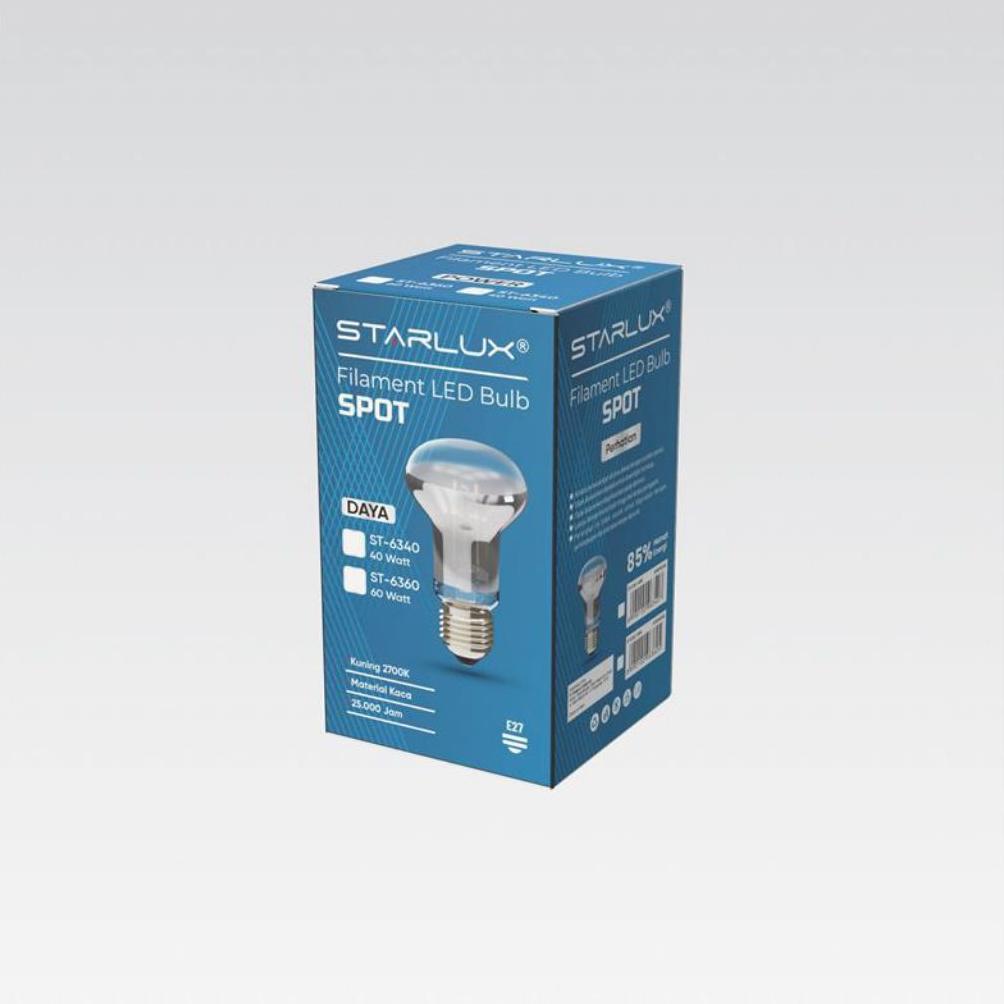 hot sale lampu penghangat ayam starlux nr63 40w / 60w | lampu pijar kandang warm white