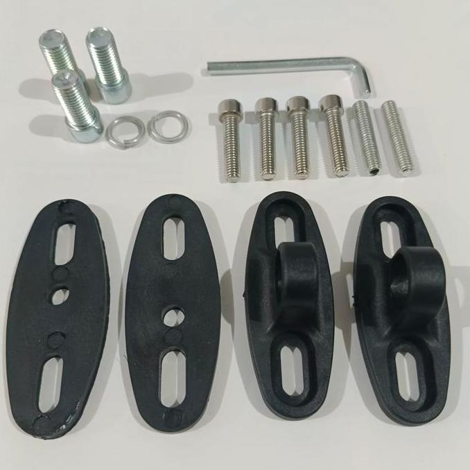 Promo SPION CIRCUIT BIG SEGI LIMA KACA BIRU + BRACKET VAIRING UNIVERSAL MOTOR NMAX AEROX VIXION PCX 