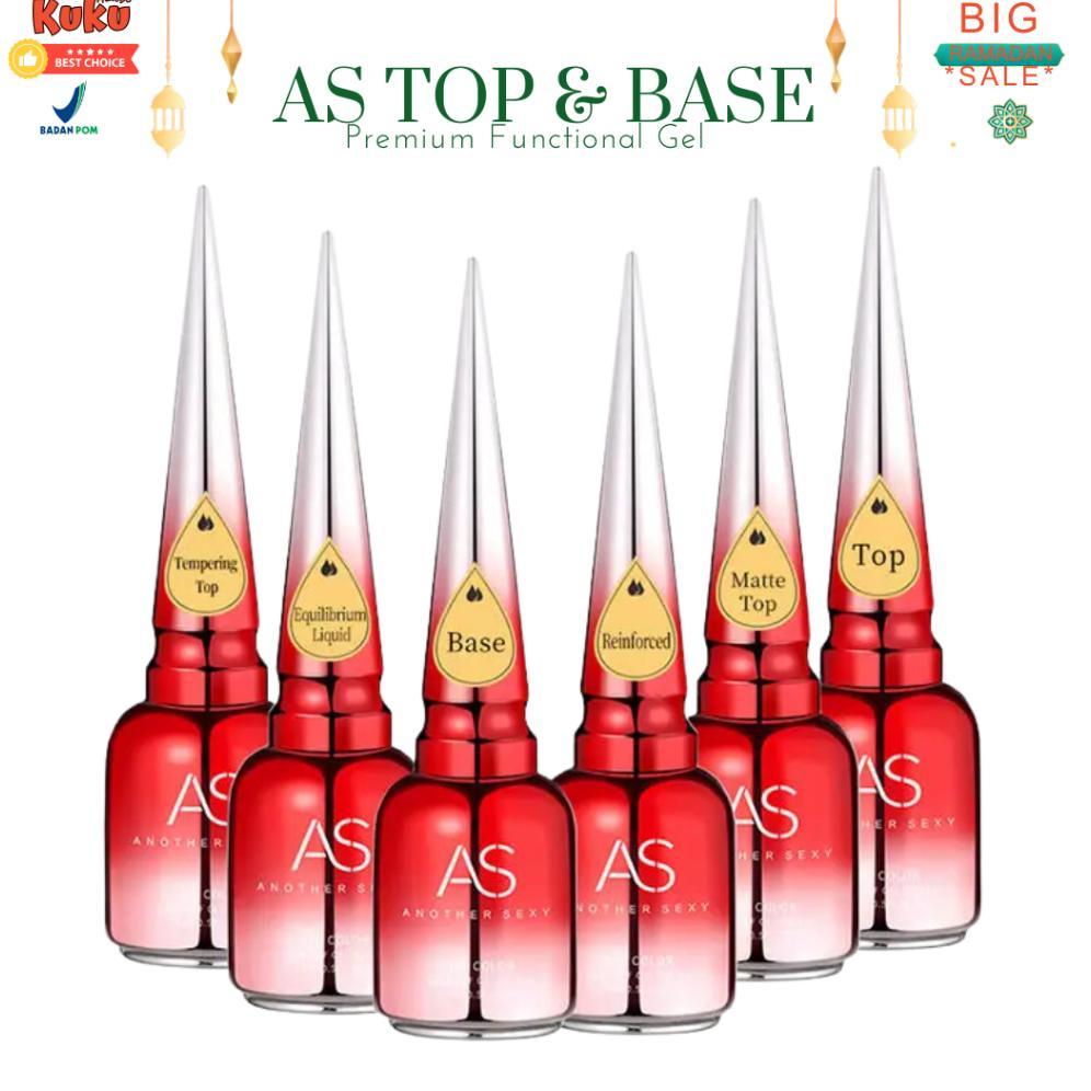 AS Top Coat / Base Coat Nail Gel UV 15 ml Base coat Top coat / Kutek AS