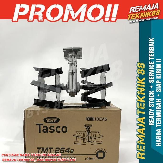 MINI TILLER HEAD TMT 264 B / KEPALA GEAR TASCO / BAJAK SAWAH / TRAKTOR
