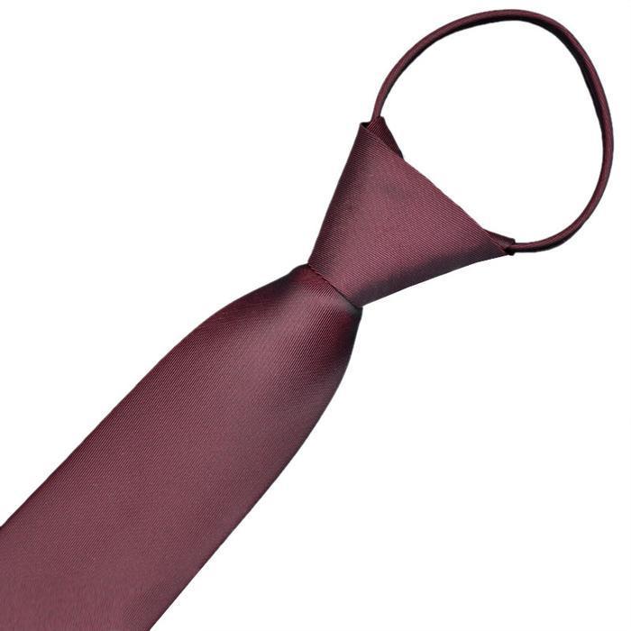 Bisa Cod - Koleksibajuanna Dasi Pria Resleting Slim Monochrome Langsung Pakai High Quality Bahan Ten