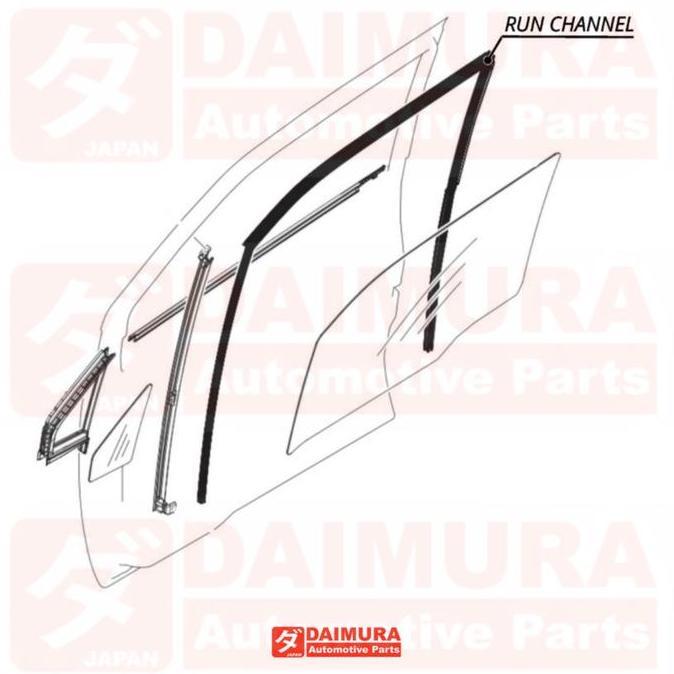 Promo Karet Run Channel Chanel Kaca Pintu Mobil Jimny Katana Karet Rel Kaca Pintu Mobil Jimny Katana