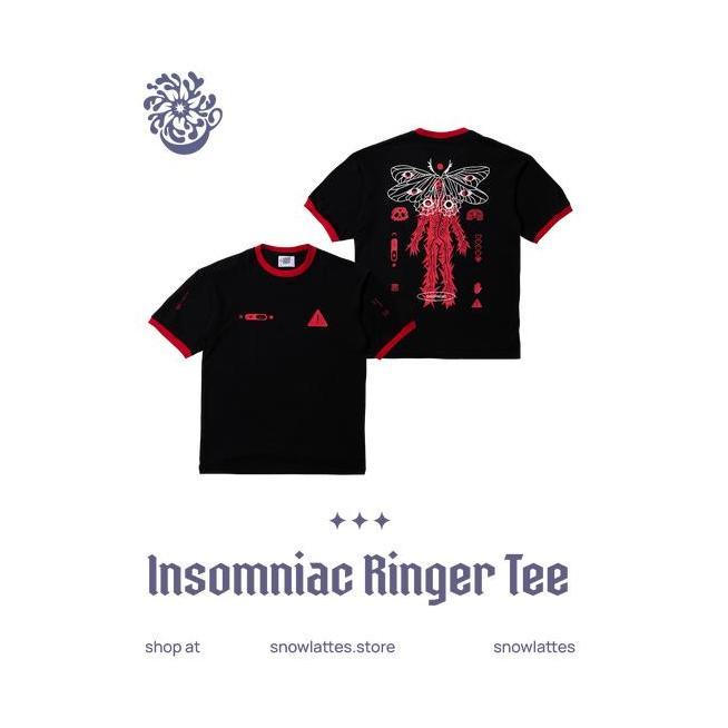 Insomniac Ringer Tee Insomniac Ringer Tee Snowlattes -