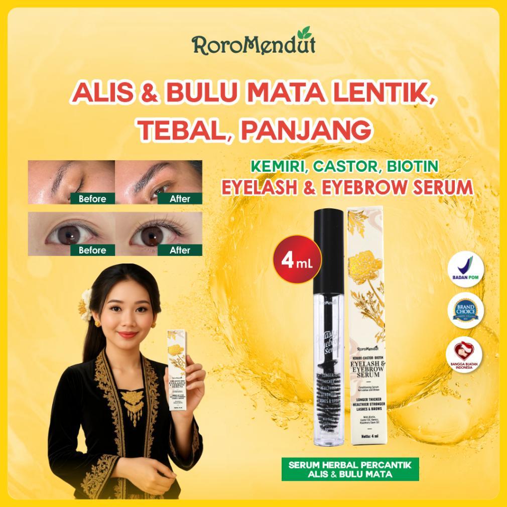 NEW Kemiri Castor Biotin EYELASH & EYEBROW SERUM | Vitamin Bulu Mata & Alis Perawatan Tebal Panjang 
