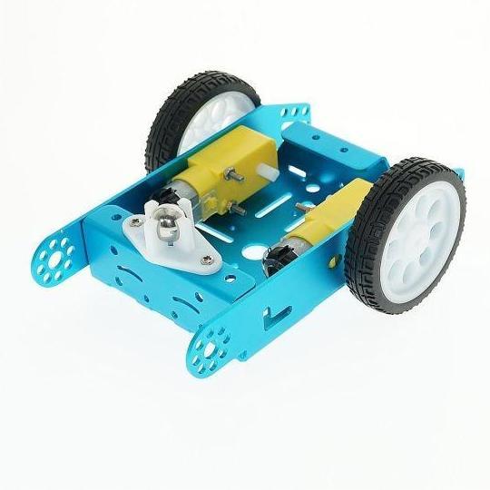 Blue 2WD Aluminum Smart Robot Car Chassis Kit DIY