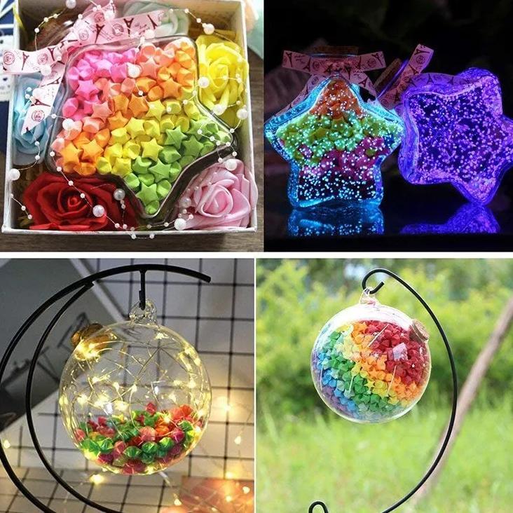 Origami Bintang Kertas 540 Lembar Bintang Origami Lucky Star Origami Kertas Lipat Bintang