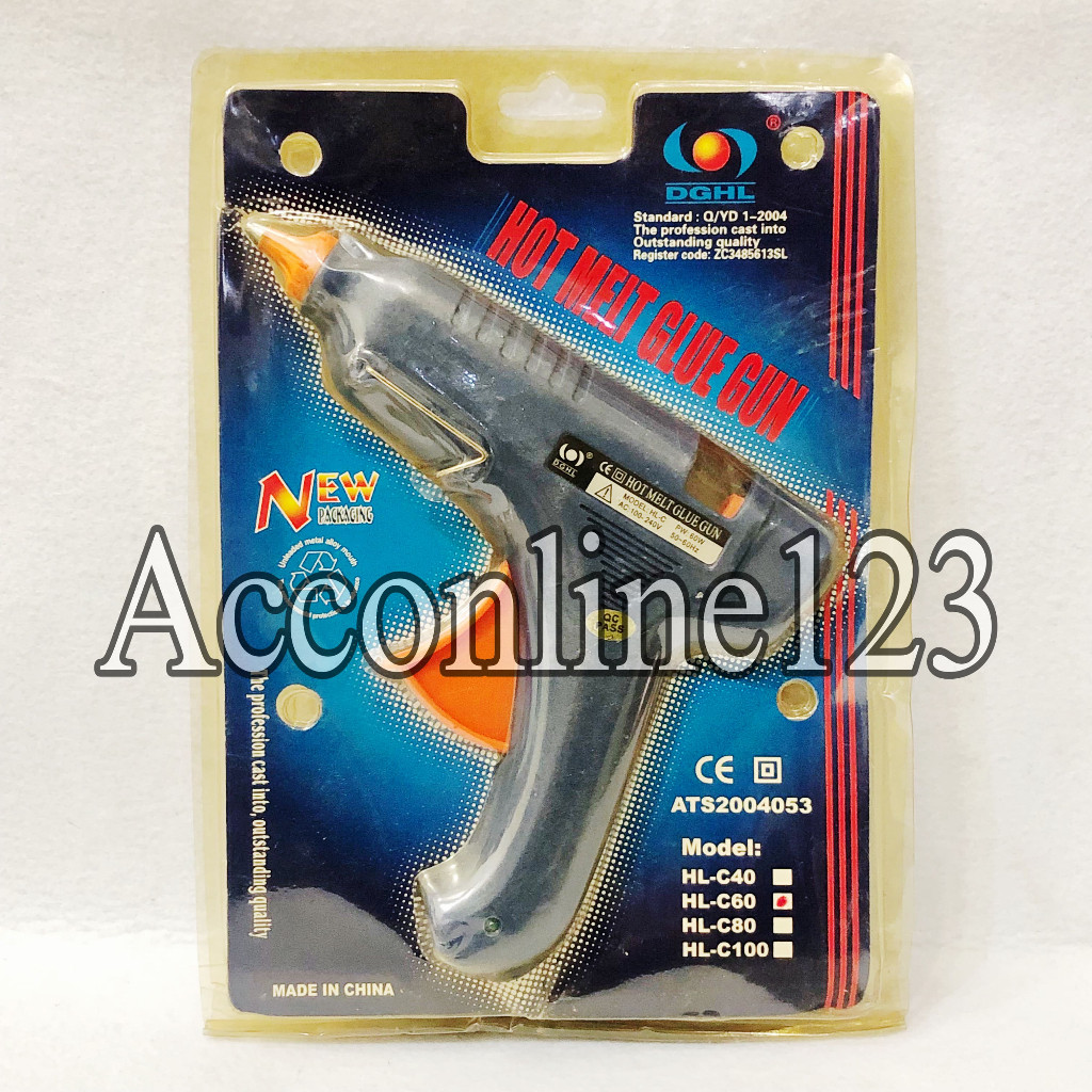 Alat Lem Tembak Besar No Saklar 60Watt / Glue Gun Alat Lem Tembak No Saklar 60Watt