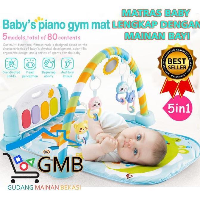 TERLARIS TEMPAT TIDUR BABY GYM PIANO ALL IN 1 YB3 MAINAN TEMPAT TIDUR BAYI KASUR BAYI TERDAPAT SUARA