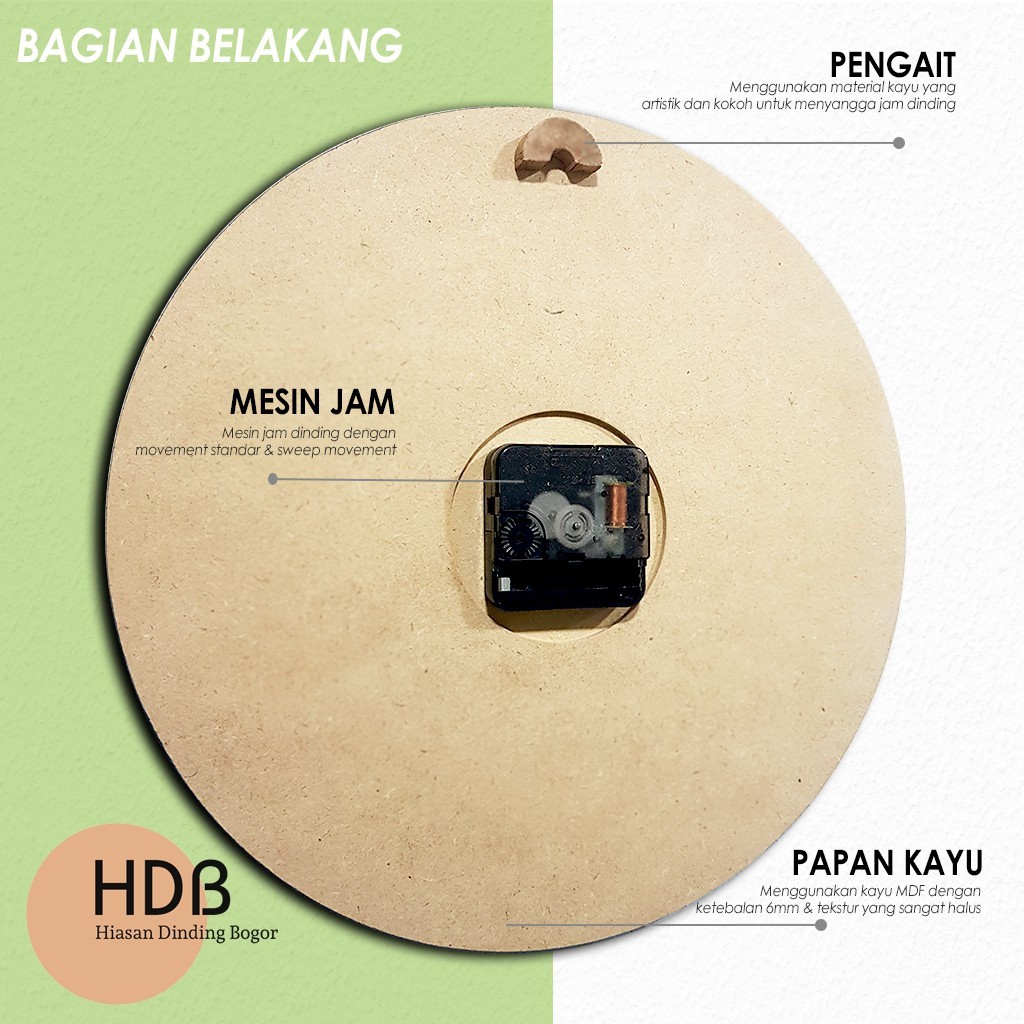 Hdb - Jam Dinding One Piece Jam Dinding Anime Kamar Tidur - Model Kayu Untuk Tampilan Elegan Dan Mod
