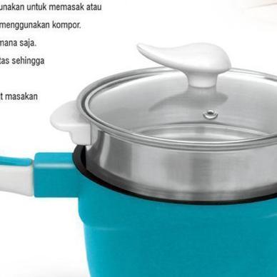 Panci Listrik Low Watt Wajan Listrik Teko Listrik Goreng Rebus Kukus 3In1 Gsf 4718