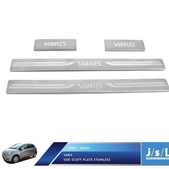 Jsl Sillplate Samping Stainless Yaris Side Scuff Plate