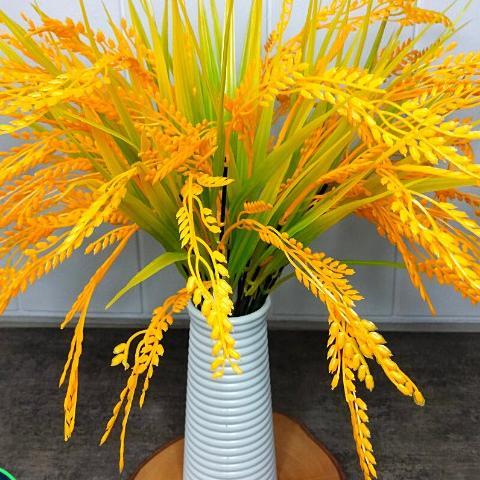 Bunga Plastik Padi Bunga Hias Daun Padi Plastik Padi Palsu Artificial Dekorasi Rumah Murah