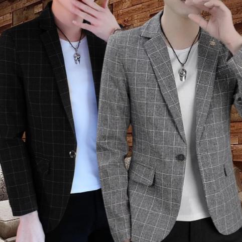 Promo Jas Blazer Tartan Kotak-Kotak / Jaz Kotak-Kotak Pria / Jas Tartan / Jas Motif Kotak/ Jas Style