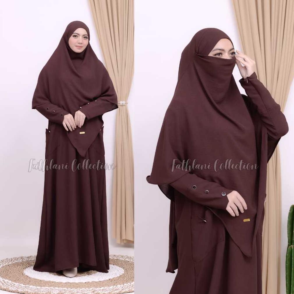 WAJIB PUNYA GAMIS ABAYA SYARIFAH GAMIS SET HIJAB TERBARU SIMPEL MEWAH ELEGAN COCOK UNTUK HAJI UMROH
