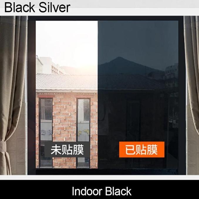 Stiker Kaca Film Jendela Rumah Stiker Kaca Riben /Stiker Kaca Hitam