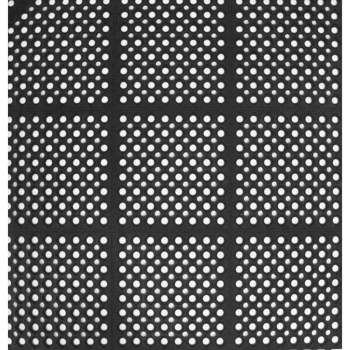 Rubber Drainage Mat / Karpet Karet Drainase [Black] "Hercules