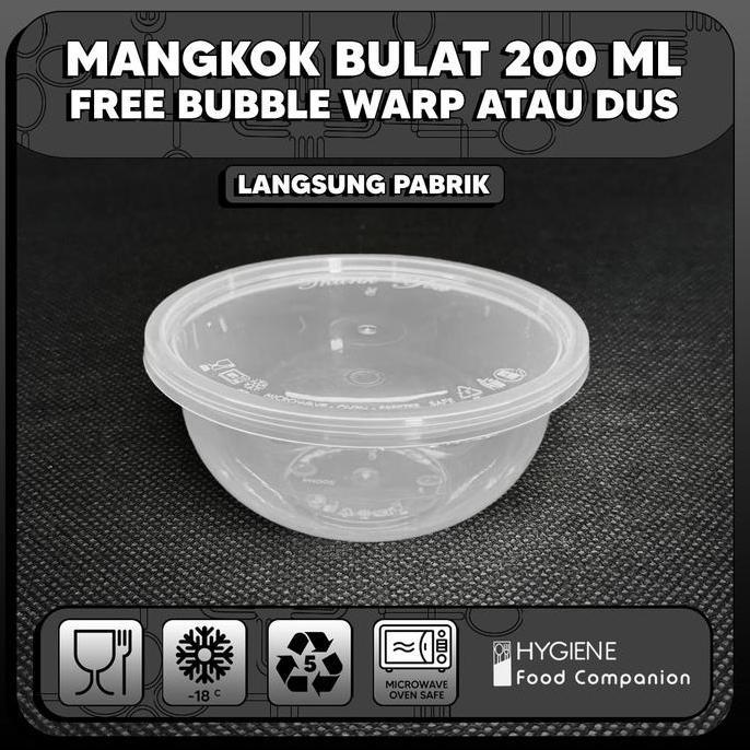 Cup puding 200ml / Cup plastik / Food container 200 ml GROSIR