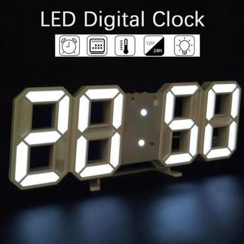 Jam Dinding Digital LED 3D Modern/ Jam Dinding Digital / Jam Dinding LED / Jam Dinding Estetik / Jam