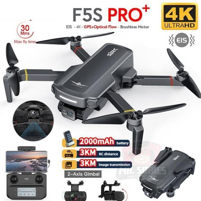 TERBARU DRONE SJRC F22S PRO 3.5KM VERSION GPS 2-AXIS CAMERA 4K QUADCOPTER ALT SJRC F11S 4K PRO