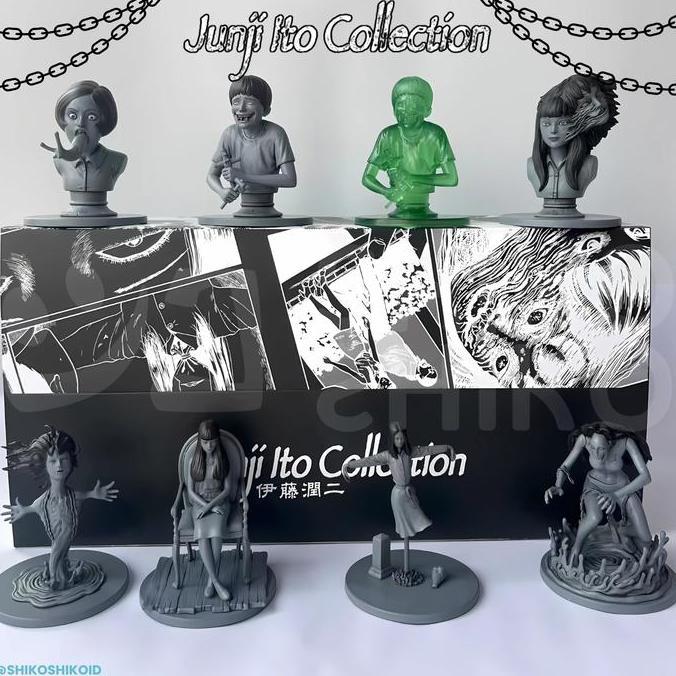 BBFito Blind Box Figure Junji Ito Series Action Figur Mistery Box Random Kejutan Mainan Kotak Terkut