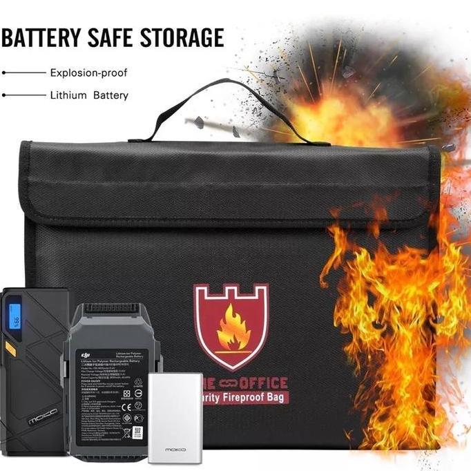 Tas/map dokumen tahan api anti air penyimpanan file uang dokumen penti