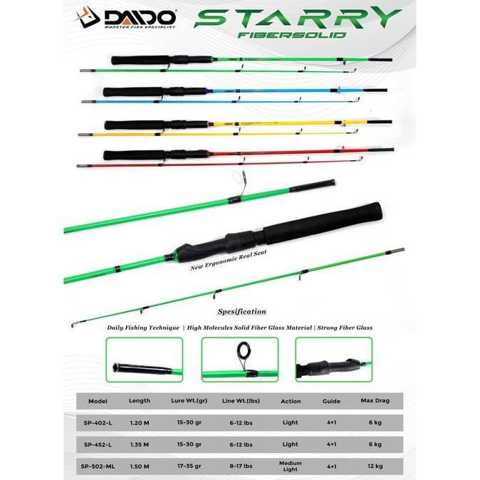 Joran Spinning Daido Starry 120 135 150 cm