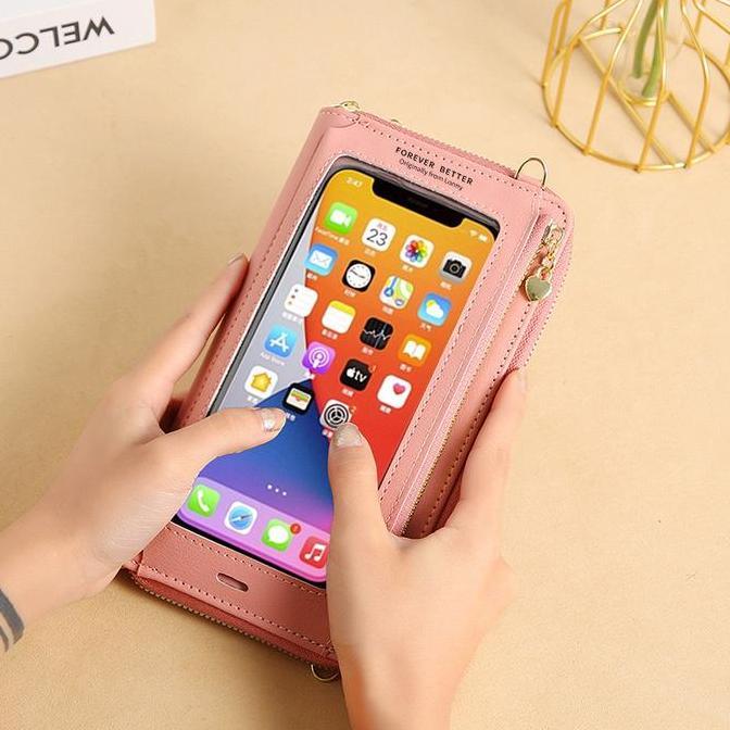 IMPOR FOREVER YOUNG L063 TAS SELEMPANG WANITA MUAT HP BESAR TOUCH SCREEN AMAN ORIGINAL