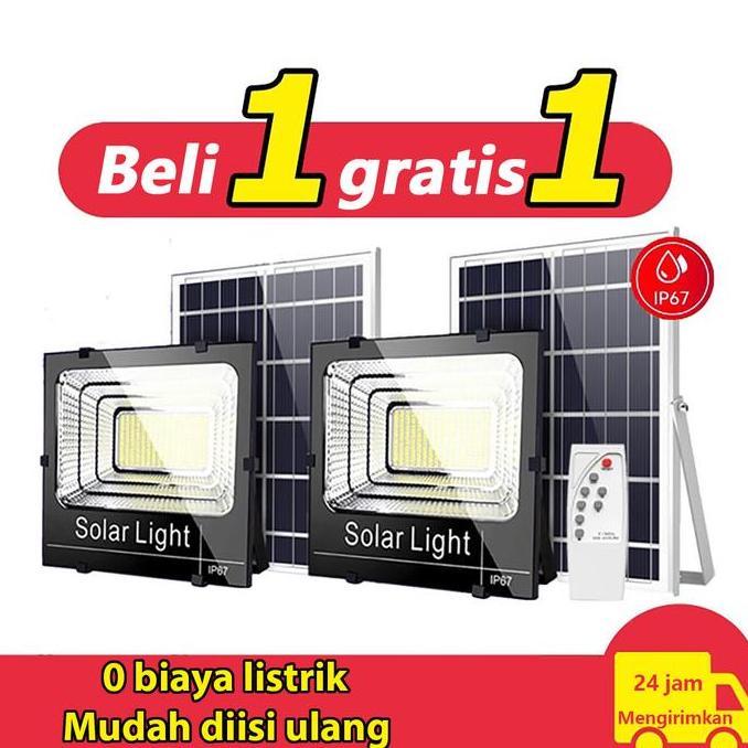 LAMPU TENAGA MATAHARI 200watts 200 WLampu tenaga surya solar panel 200watt solar light solar energy 